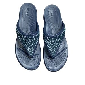 Women's Crocs Monterey Diamante Wedge Flip